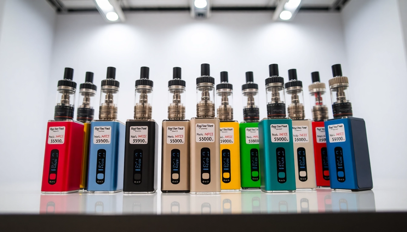 Showcasing dummy vapes price tags with vibrant colors, enhancing the visual appeal for online shoppers.