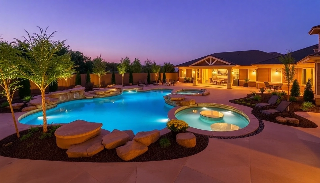 Transform your backyard with beautiful hardscapes & pools, enhancing outdoor elegance and serenity.