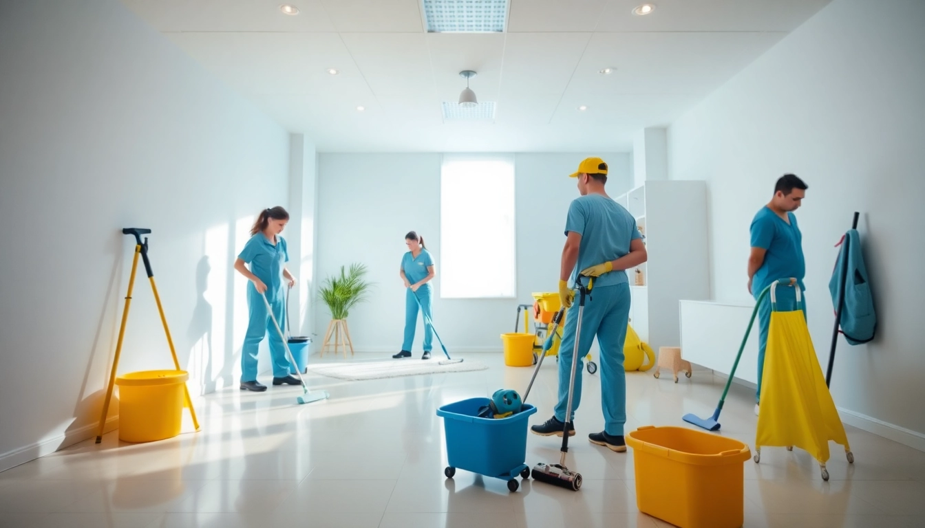 Bond cleaning Logan team efficiently cleaning a home with professional tools