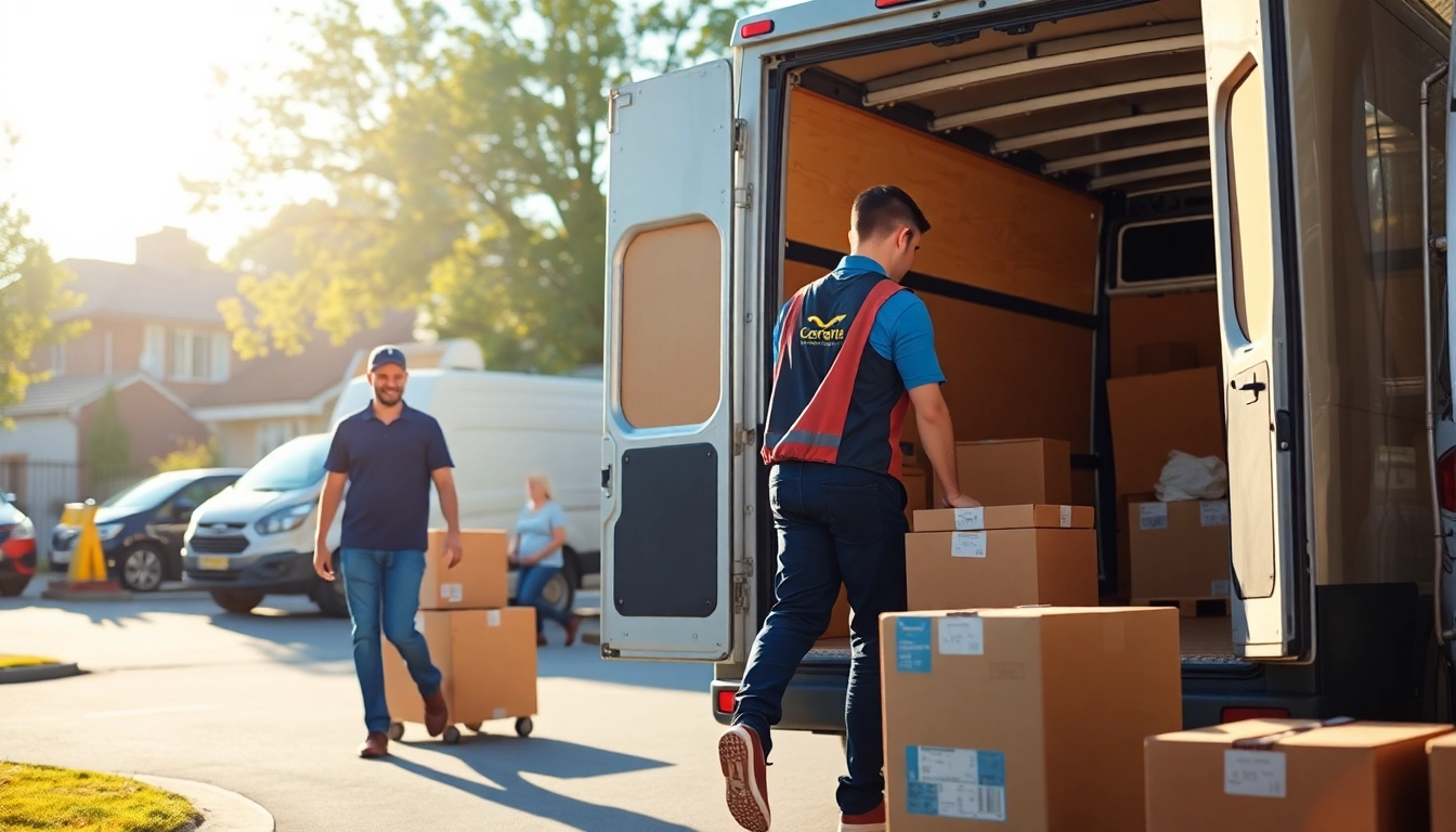 Efficiently loading boxes by removal companies Bingley for a stress-free moving experience.