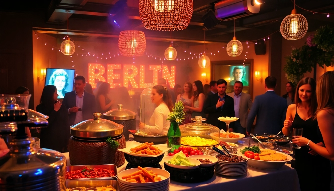 Delicious offerings from a Partyservice Berlin buffet at a festive gathering.