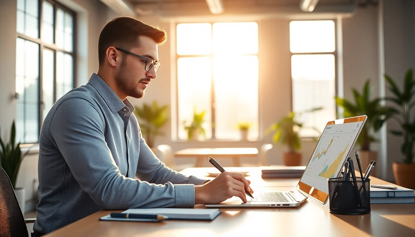 Analyze competitor customers through focused business research in a bright office.