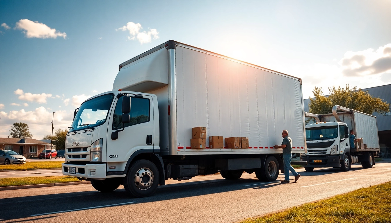 Efficient team handling a Umzug Nürnberg, showcasing careful packing and loading of belongings into the moving truck.