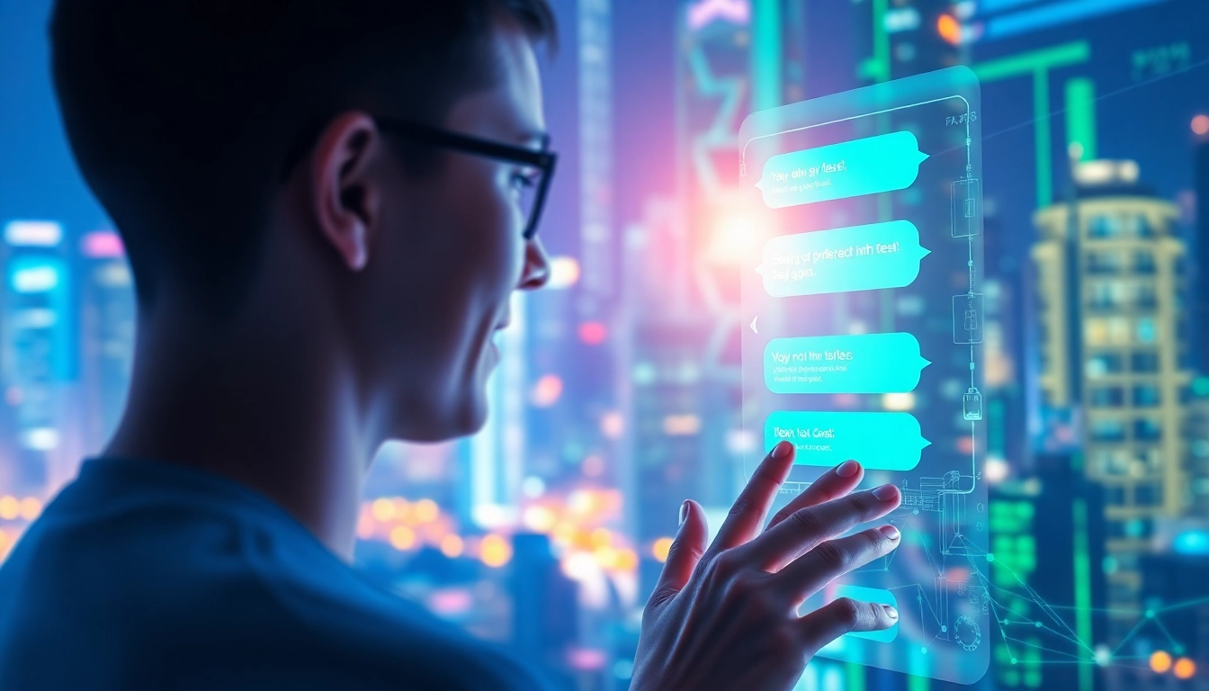 Experience vibrant no filter ai chat in a sleek, modern user interface amidst a dynamic digital backdrop.