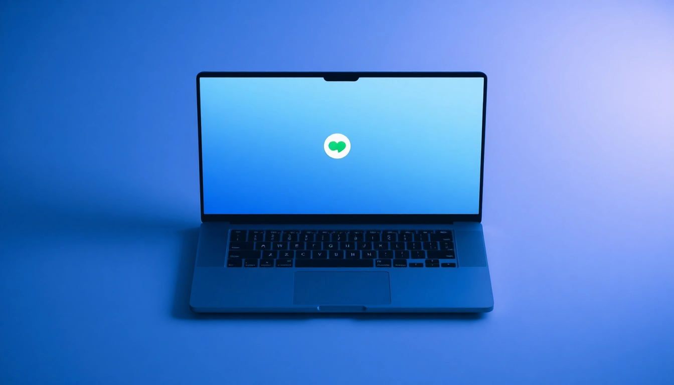 Learn how to download line電腦版下載 for your desktop with this modern laptop setup.