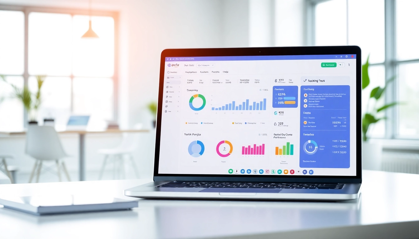 Analyze text with our ai checker tool displayed on a modern laptop in a bright office.