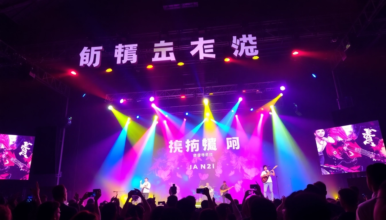 Experience the vibrant atmosphere of 汽水音乐官网 with musicians performing in a lively concert setting.