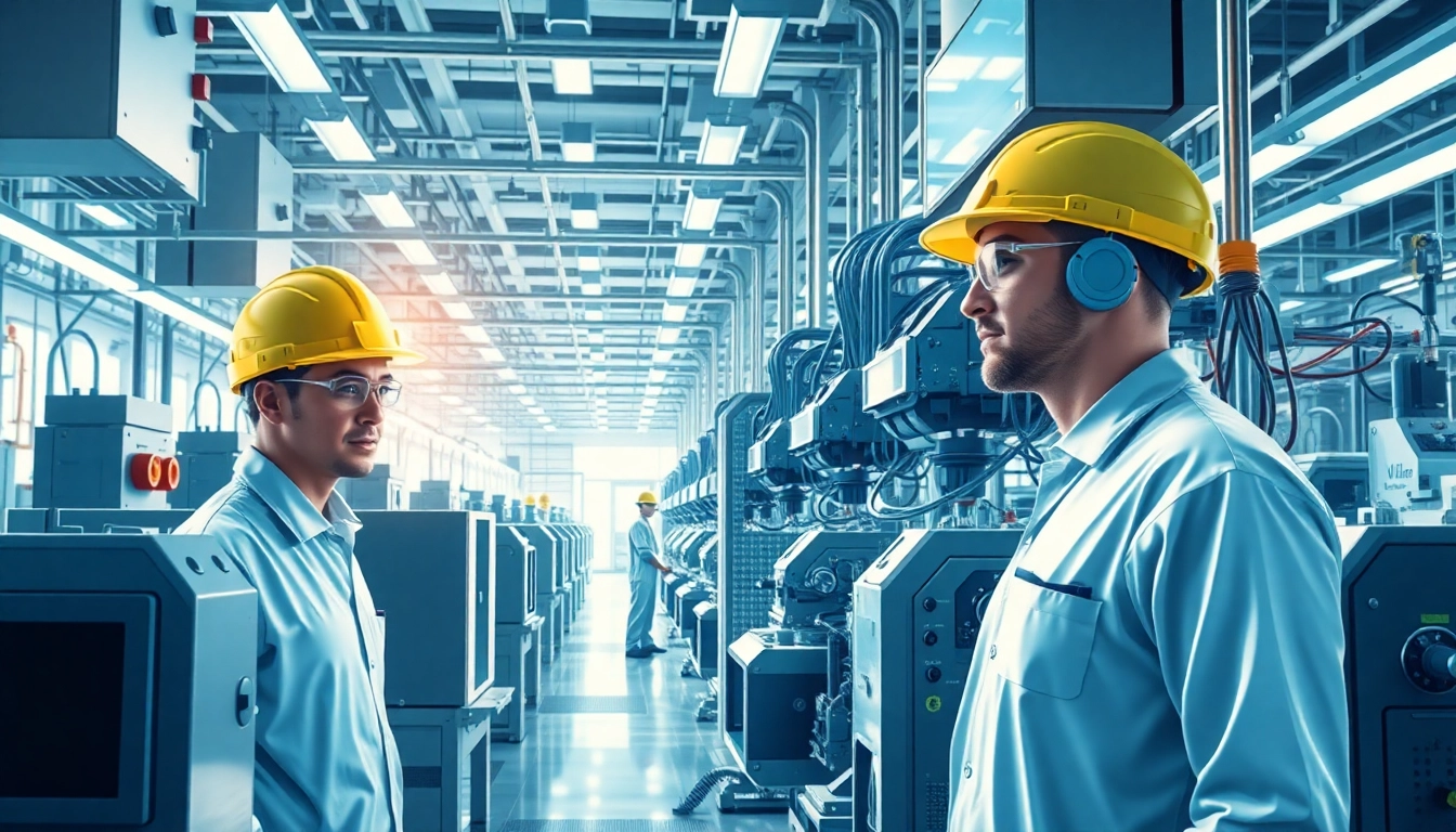 Showcase of a microchip manufacturing facility emphasizing innovation to make American microchips great again.