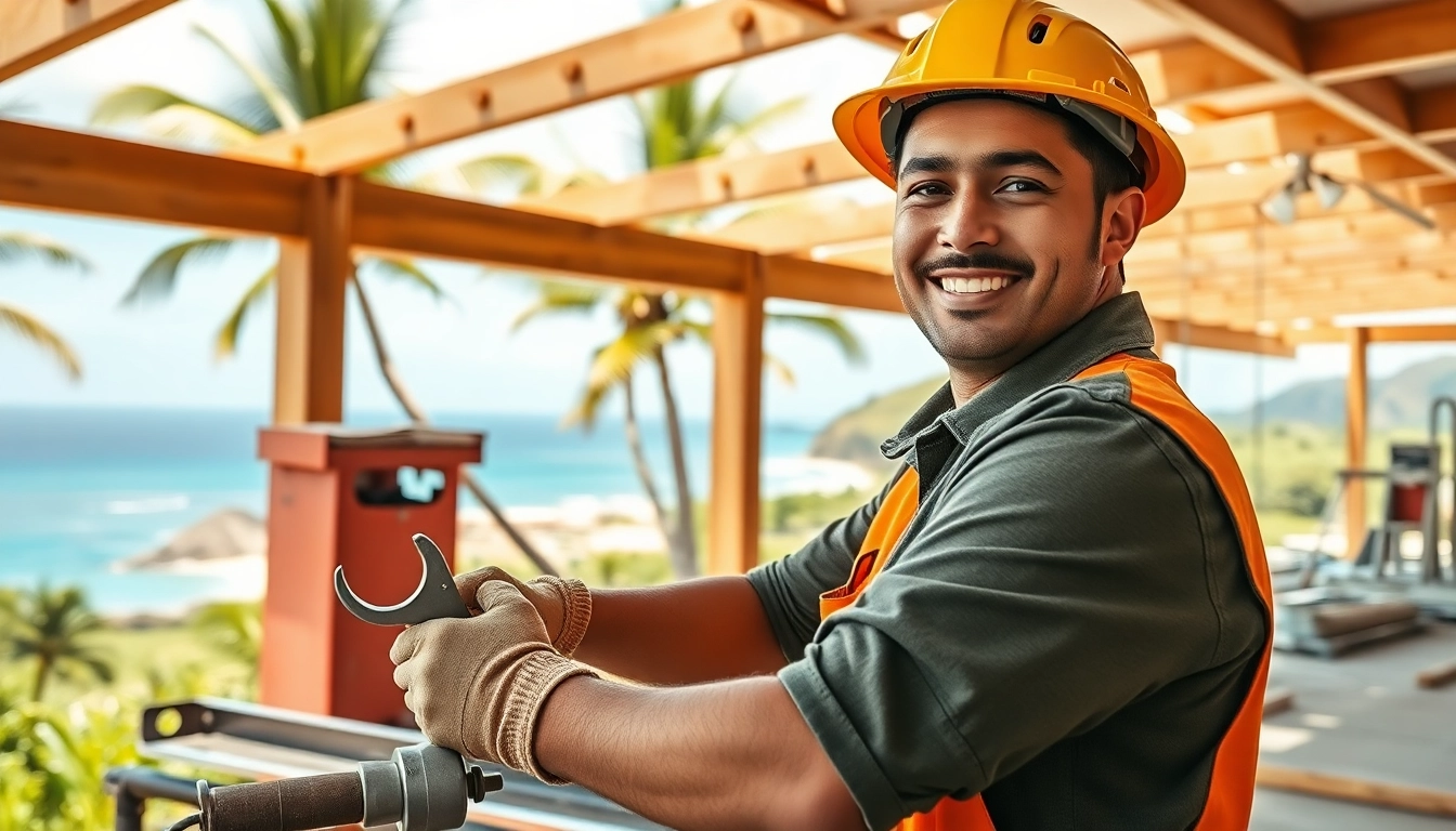 Learn about hawaii trade schools with a professional tradesperson at work in Hawaii.