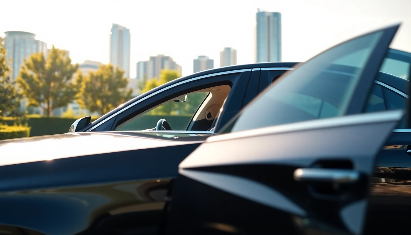 Experience premium car service Vancouver BC with a professional chauffeur in a luxury black car.