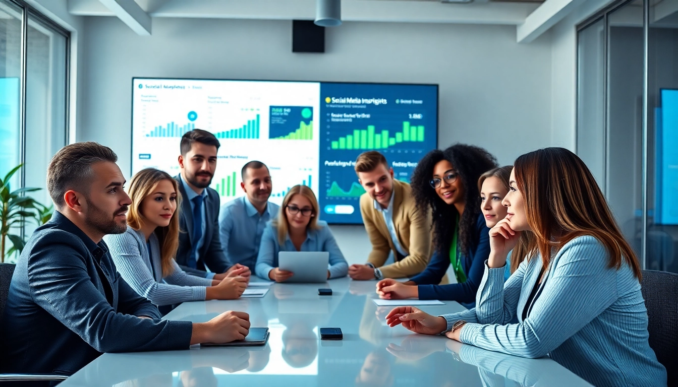 Elevate your brand with effective strategies from https://inkwellmarketinggroup.com/social-media-marketing, showcasing a dynamic marketing team.