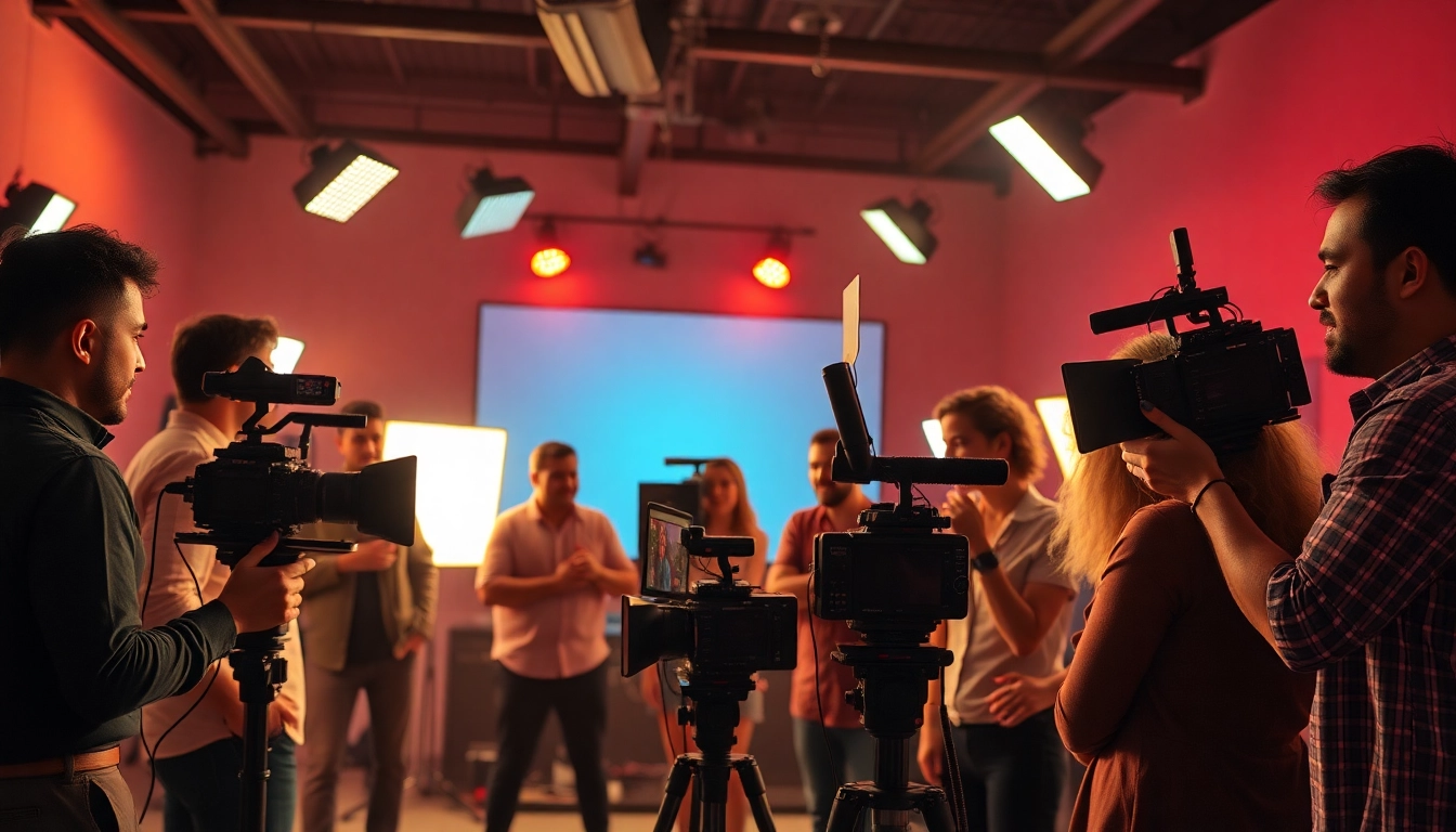 Showcase of 영상프로덕션 team collaborating effectively in a creative environment, enhancing brand films.