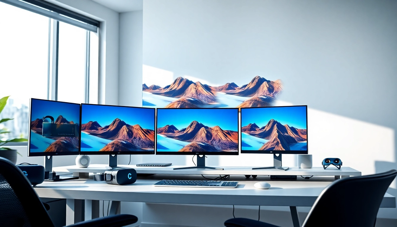 Showcasing a modern virtual desktop environment for enhanced productivity and creativity.