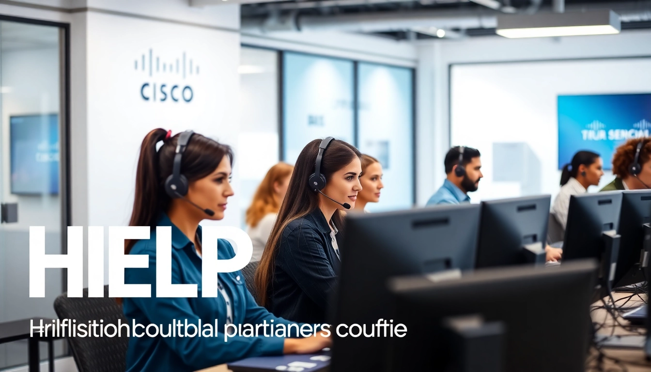 Cisco partner certification help from a professional support team in a modern office setup