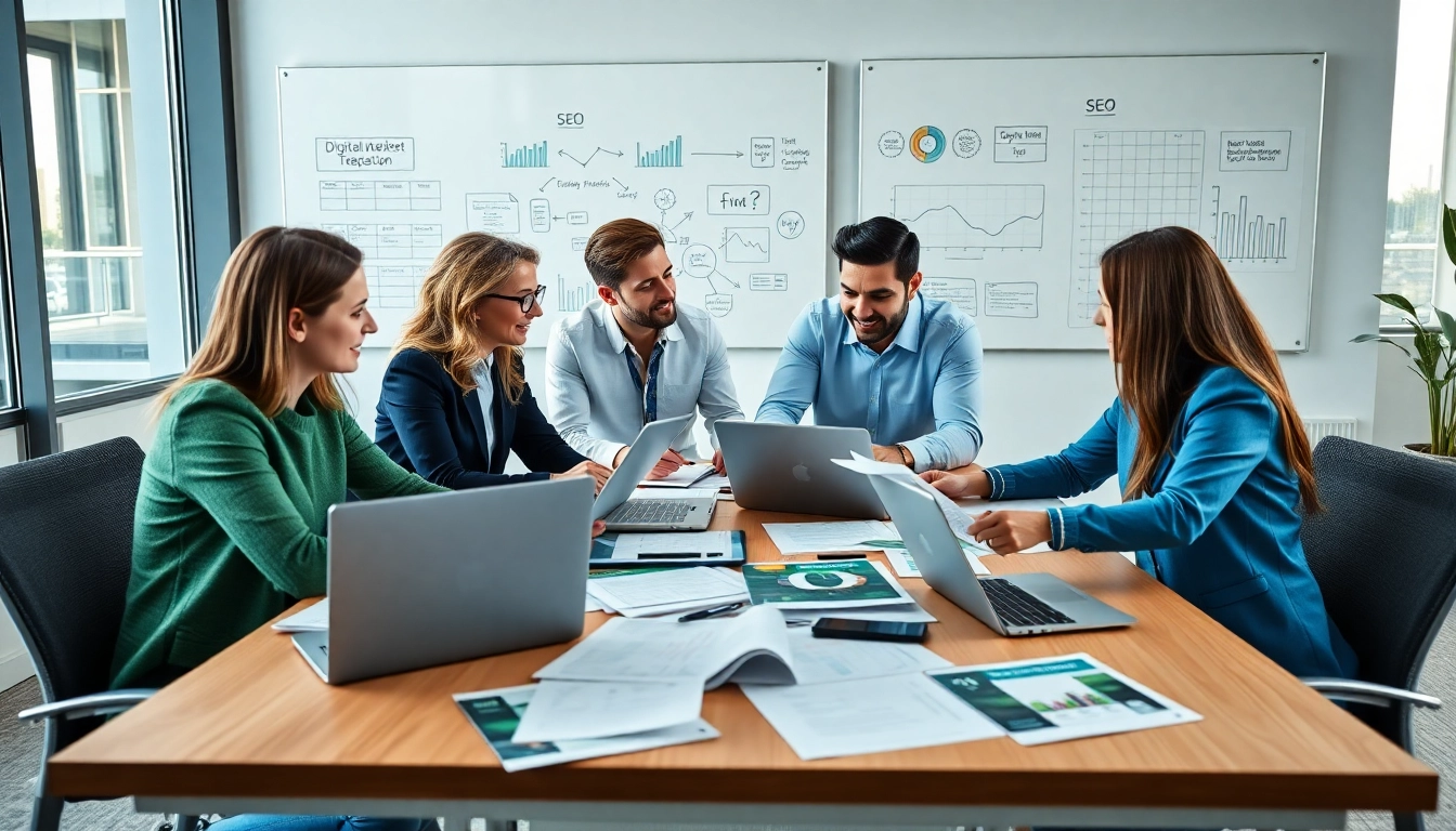 Analyzing data in an office for seo companies kansas city growth.