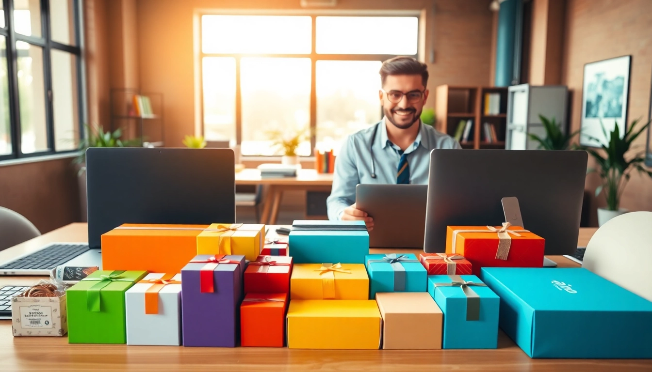 Showcase of wholesale products to sell on Amazon in a vibrant workspace with a professional seller.
