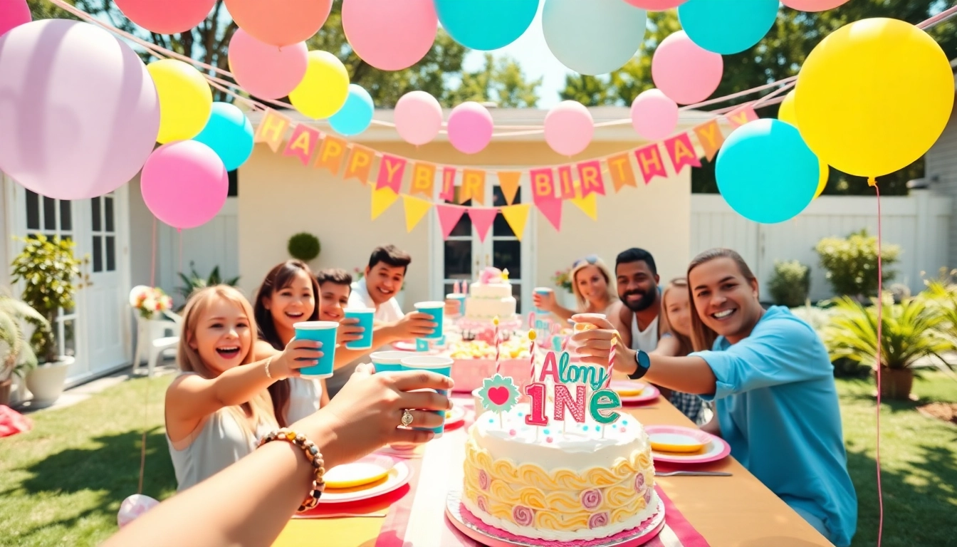 Celebrate with a customizable birthday party featuring personalized decorations and vibrant colors.