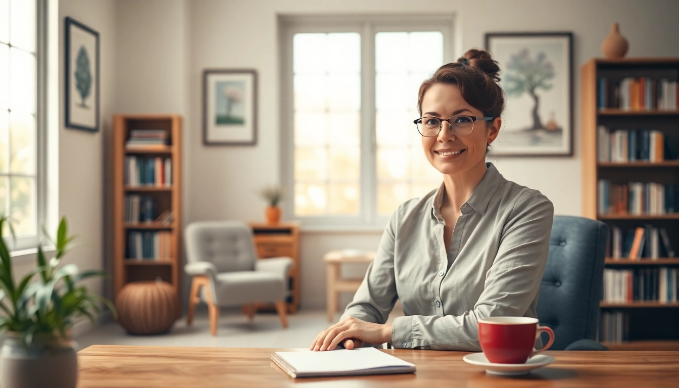 Engaging session with an attachment theory coach in a calm office.