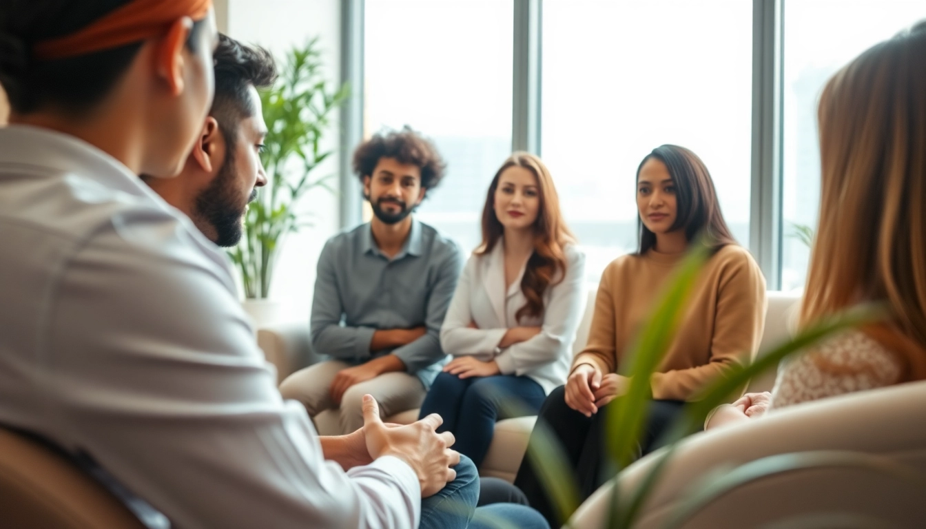 Engaging therapy session with psychologists in dubai providing support in a serene office.
